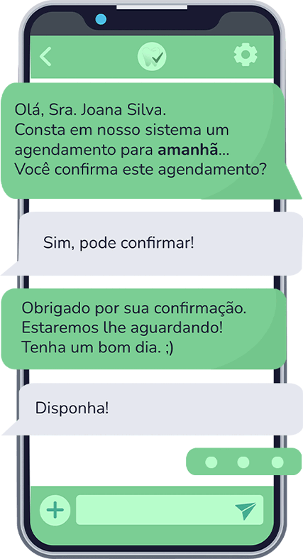 Confirmações automáticas via whatsapp - FácilDental.app